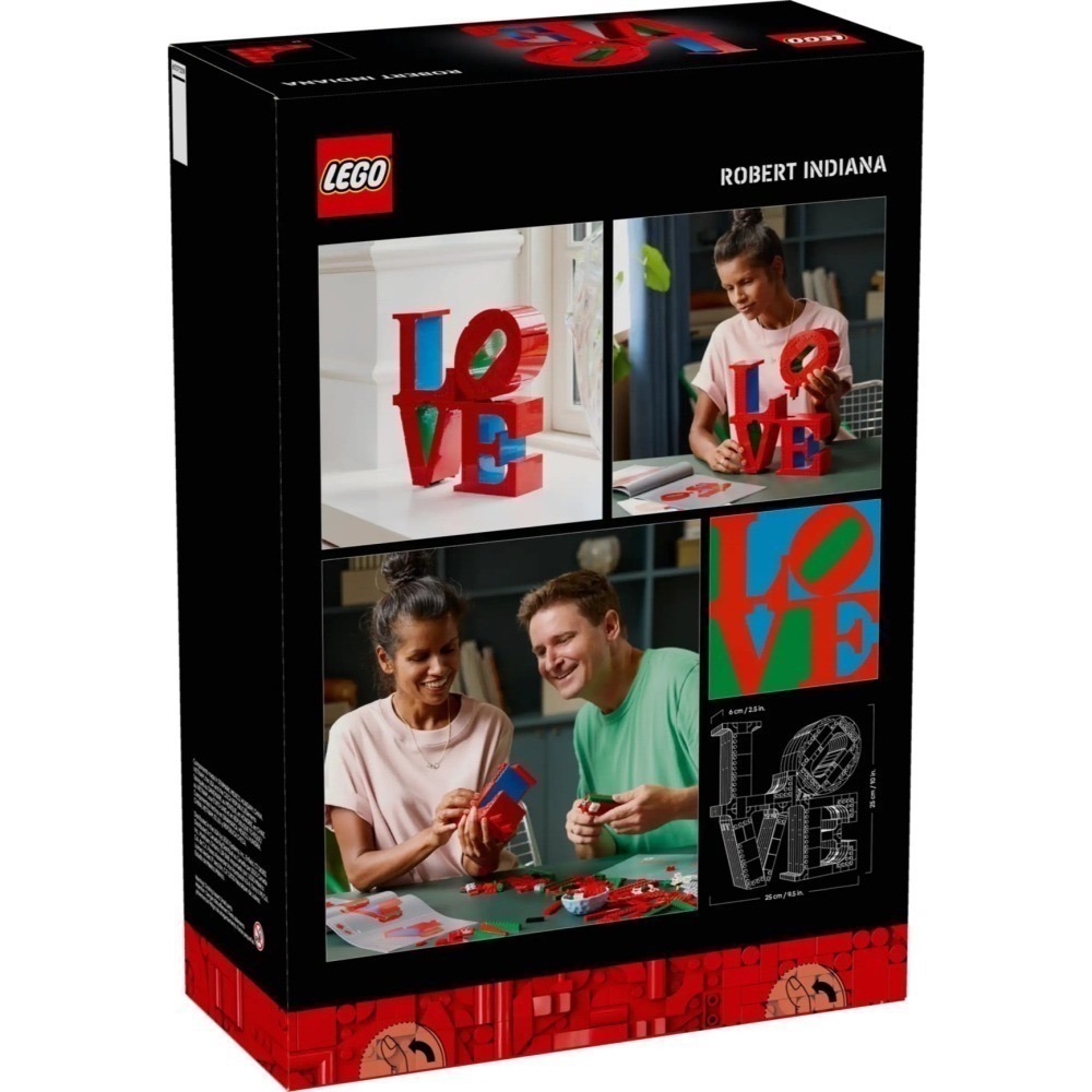 【椅比呀呀|高雄屏東】LEGO 樂高 31214 ART系列 LOVE Robert Indiana 普普藝術 雕塑-細節圖4