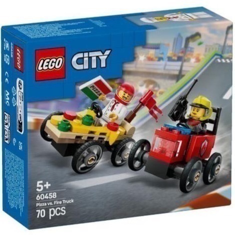 【椅比呀呀|高雄屏東】LEGO 樂高 CITY系列 60458 披薩vs.消防車賽車 60459 飛機vs.病床賽車-規格圖8