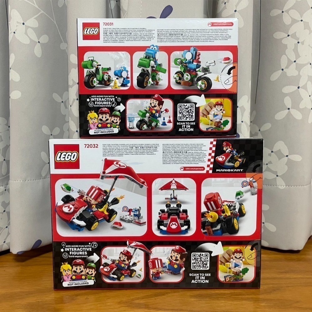 【椅比呀呀|高雄屏東】LEGO 樂高 瑪利歐賽車系列 72031 耀西摩托車 72032 標準車 Mario Kart-細節圖2