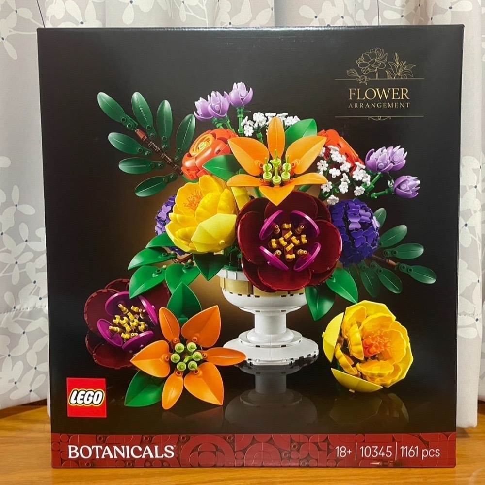 【椅比呀呀|高雄屏東】LEGO 樂高 10342 優雅粉紅花束 10345 插花擺飾 花藝收藏-規格圖5