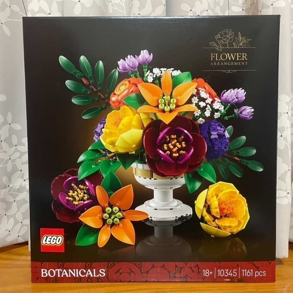【椅比呀呀|高雄屏東】LEGO 樂高 10342 優雅粉紅花束 10345 插花擺飾 秘境花壇 花藝收藏-規格圖5