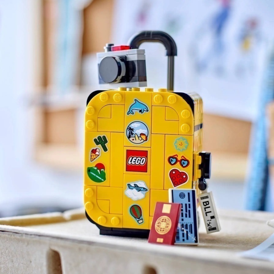 【椅比呀呀|高雄屏東】LEGO 樂高 40817 黃色旅行箱 Yellow Travel Suitcase-細節圖4