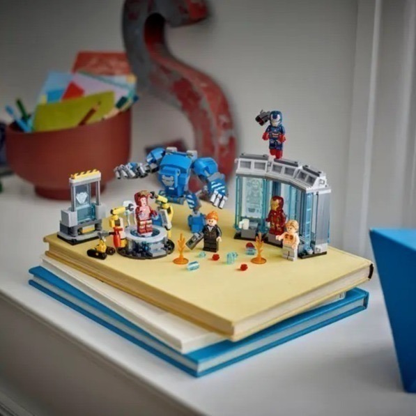 【椅比呀呀|高屏1450】LEGO 樂高 76315 鋼鐵人的實驗室：鋼鐵裝展示區 Iron Man-細節圖5