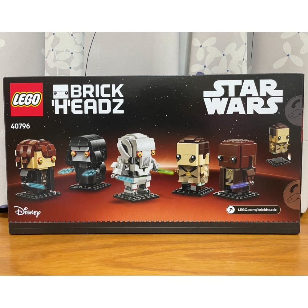 【椅比呀呀|高雄屏東】LEGO 樂高 40796 BrickHeadz 星際大戰三部曲：西斯大帝的復仇 英雄與反派-細節圖2