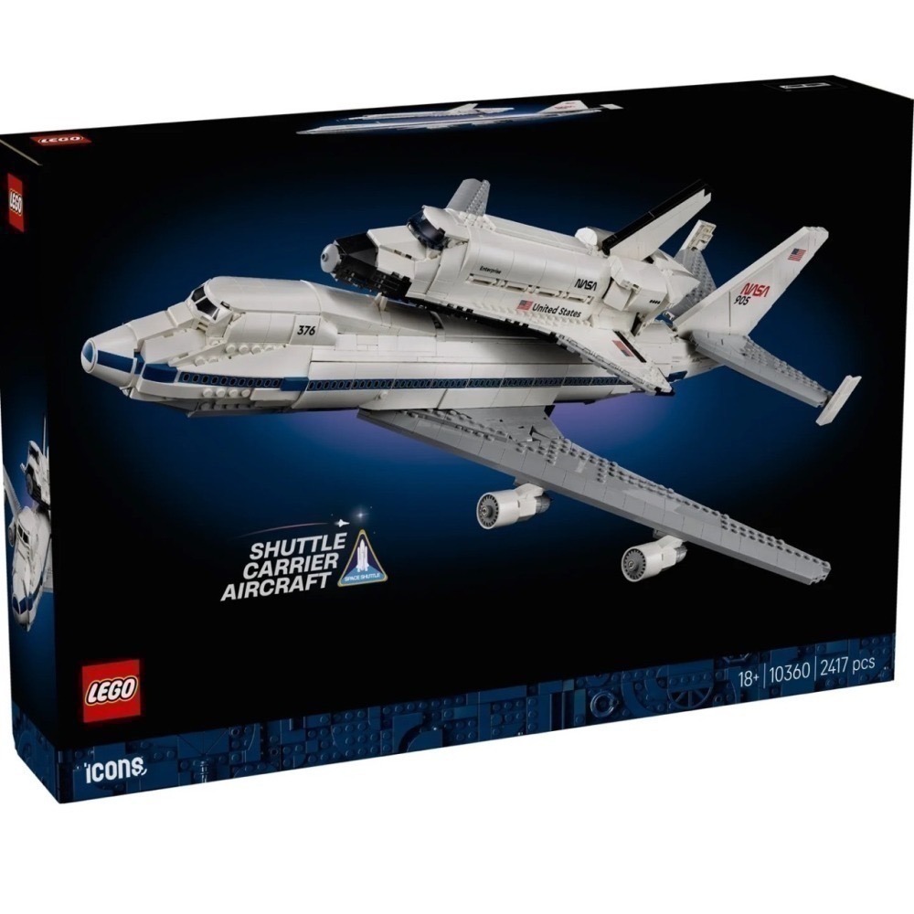 【椅比呀呀|高屏5800】LEGO 樂高 10360 太空梭運輸機 Shuttle Carrier Aircraft-細節圖3