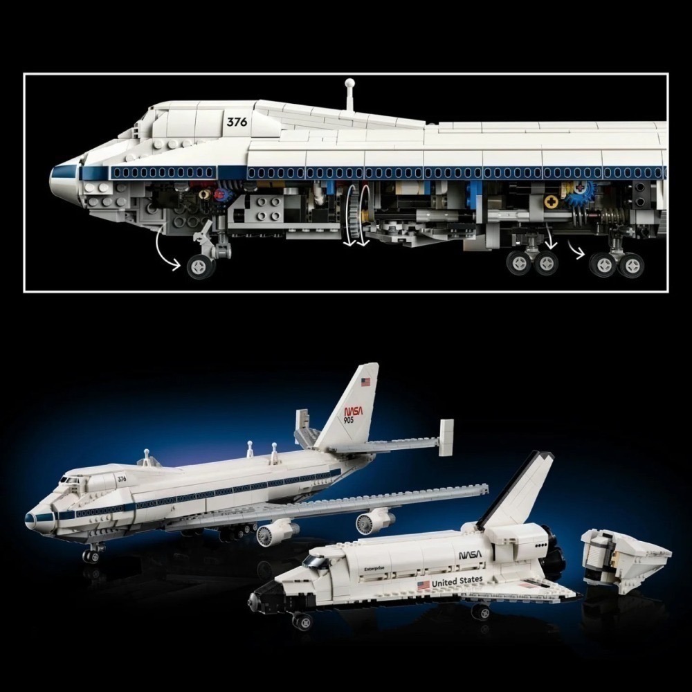 【椅比呀呀|高屏5800】LEGO 樂高 10360 太空梭運輸機 Shuttle Carrier Aircraft-細節圖8