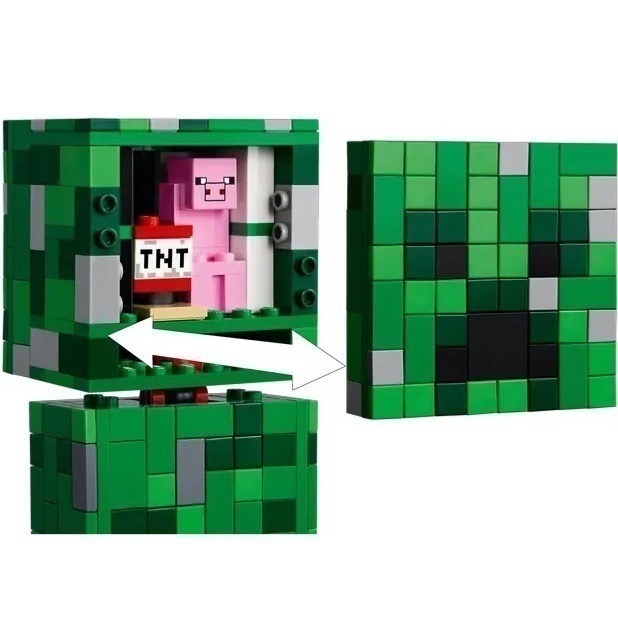 【椅比呀呀|高屏1050】LEGO 樂高 21276 Minecraft 麥塊 苦力怕 The Creeper-細節圖4