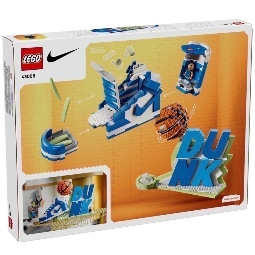 【椅比呀呀|高屏2950】LEGO 樂高 43008 Nike Dunk 北卡藍 籃球人-細節圖4