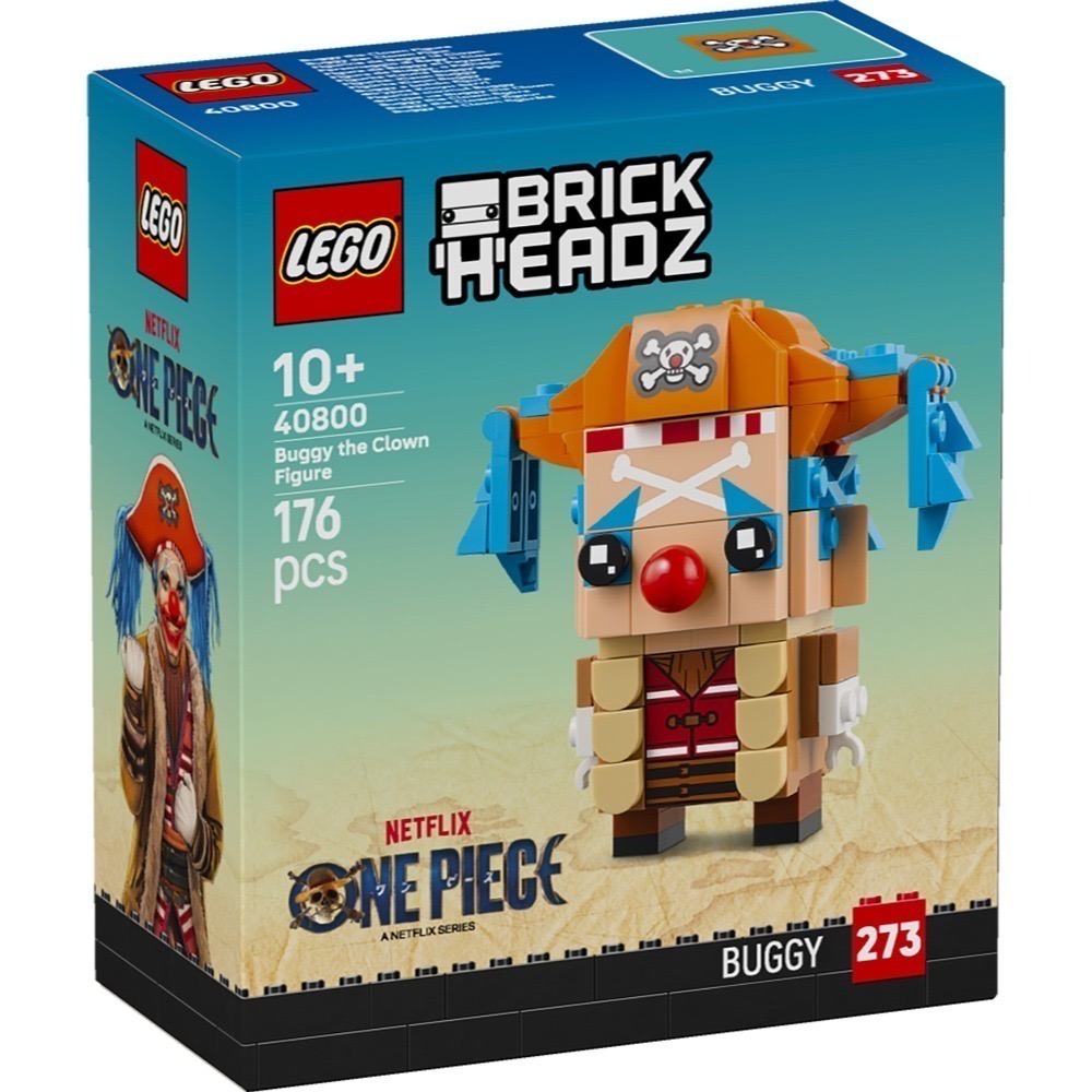 【椅比呀呀|高雄屏東】LEGO 樂高 40799 蒙其．D．魯夫玩偶 40800 小丑巴其玩偶 航海王One Piece-細節圖5