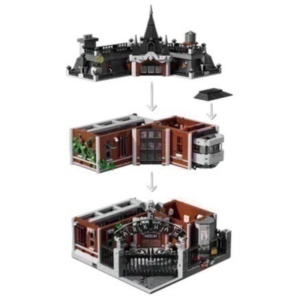 【椅比呀呀|高屏8000】LEGO 樂高 76300 阿卡漢精神病院 Arkham Asylum 蝙蝠俠 Batman-細節圖8