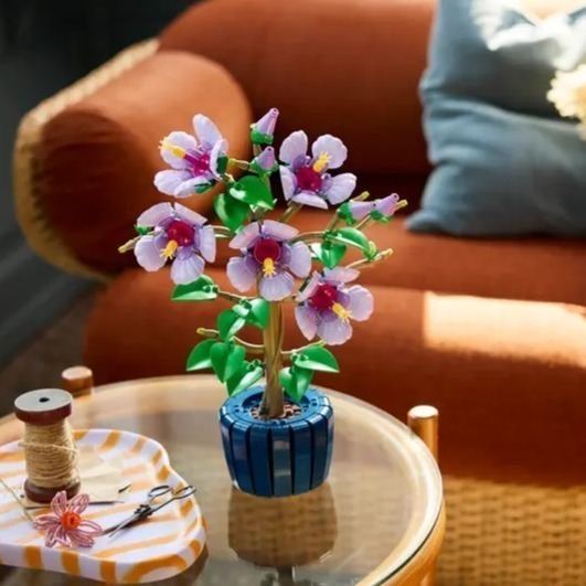 【椅比呀呀|高屏1800】LEGO 樂高 10372 木槿 Hibiscus 花藝收藏-細節圖3