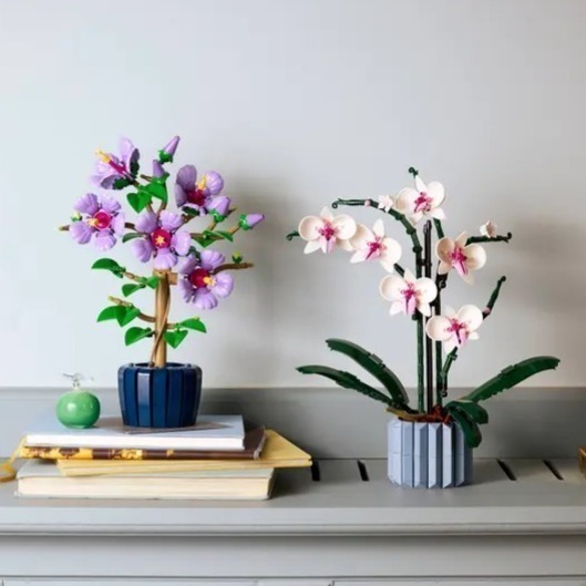 【椅比呀呀|高屏1800】LEGO 樂高 10372 木槿 Hibiscus 花藝收藏-細節圖4