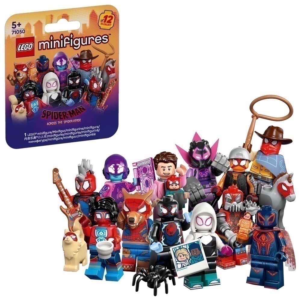 【椅比呀呀|高雄屏東】LEGO 樂高 71050 蜘蛛人：穿越新宇宙人偶包 Spider-Man Minifigures-規格圖4