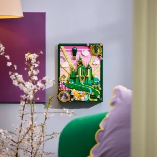 【椅比呀呀|高屏3900】LEGO 樂高 75685 翡翠城壁飾Emerald City Wall Art Wicked-細節圖3