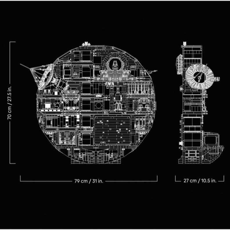 【椅比呀呀|高屏23400】LEGO 樂高 75419 星際大戰UCS系列 死星 Death Star-細節圖10