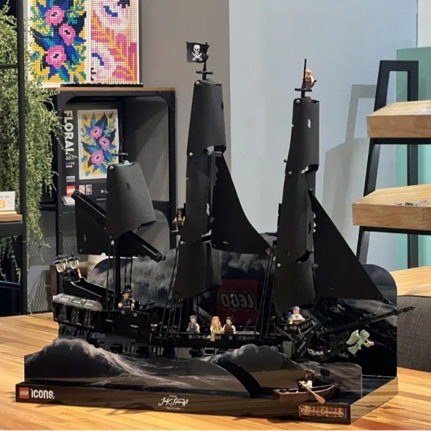 【椅比呀呀|高雄屏東】LEGO 樂高 TLT0661MA 海浪展示層架 10365 史傑克船長的海盜船 神鬼奇航 黑珍珠-細節圖4