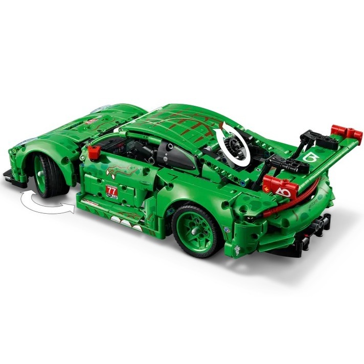 【椅比呀呀|高屏3800】LEGO 樂高 42224 Porsche 911 GT3 R REXY AO Racing-細節圖6