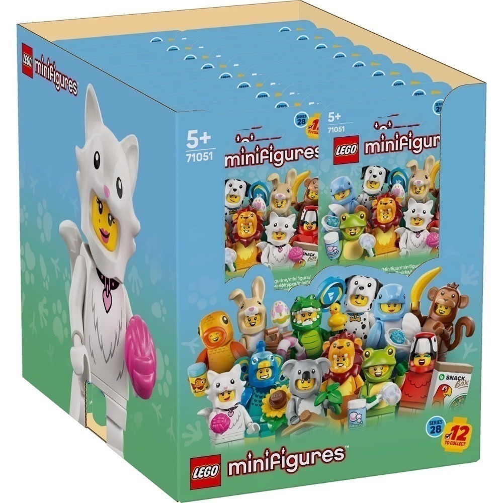 【椅比呀呀|高雄屏東】LEGO 樂高 71051 第28代人偶包 動物主題 Minifigures Series 28-規格圖4
