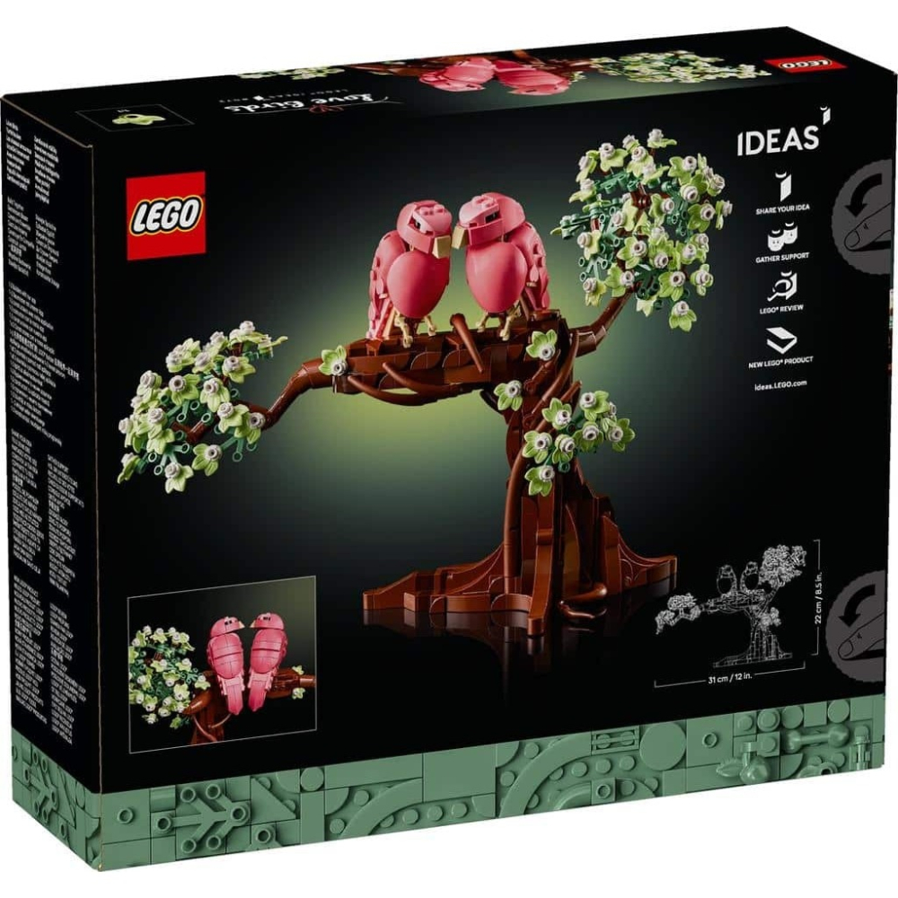 【椅比呀呀|高屏1600】LEGO 樂高 21365 IDEAS系列 情侶鸚鵡 Love Birds-細節圖2