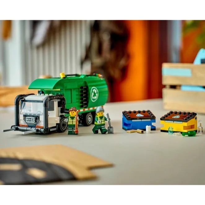 【椅比呀呀|高屏1200】LEGO 樂高 60495 CITY系列 資源回收車 Recycling Truck-細節圖3