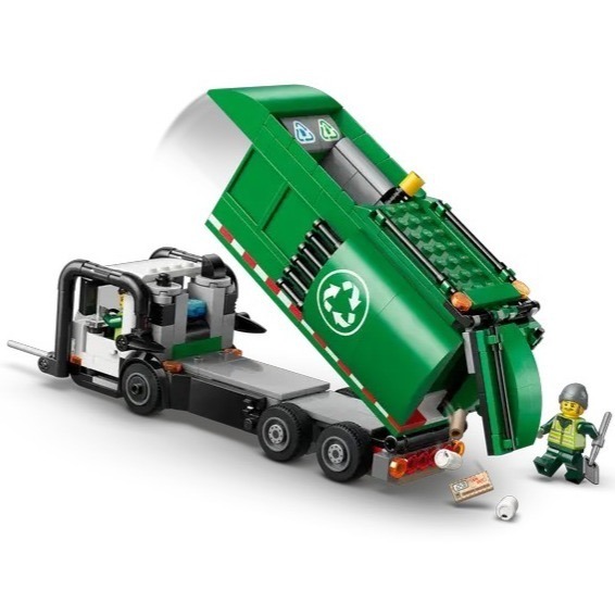 【椅比呀呀|高屏1200】LEGO 樂高 60495 CITY系列 資源回收車 Recycling Truck-細節圖5