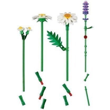 【椅比呀呀|高雄屏東】LEGO 樂高 11508 雛菊 Daisies 花藝收藏-細節圖4