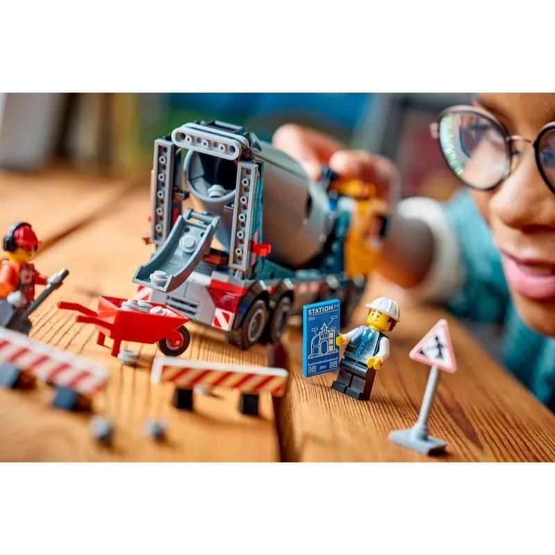 【椅比呀呀|高屏1000】LEGO 樂高 60478 CITY系列 混凝土攪拌車 Cement Mixer-細節圖4