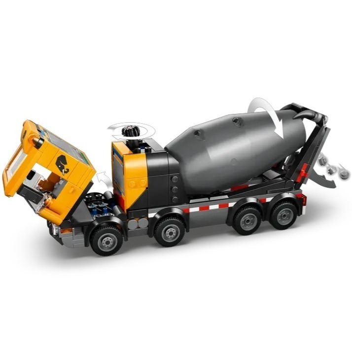 【椅比呀呀|高屏1000】LEGO 樂高 60478 CITY系列 混凝土攪拌車 Cement Mixer-細節圖5