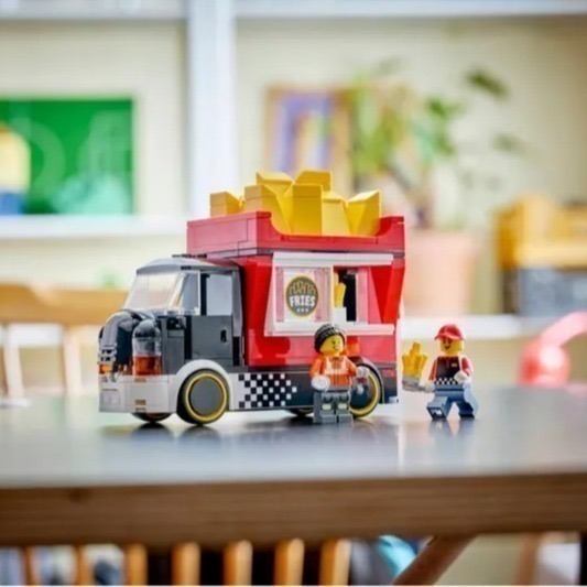 【椅比呀呀|高雄屏東】LEGO 樂高 60488 CITY系列 薯條餐車 Fries Food Truck-細節圖3
