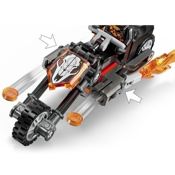 【椅比呀呀|高雄屏東】LEGO 樂高 76335 蜘蛛人大戰惡靈戰警摩托車 Spider-Man Ghost Rider-細節圖4