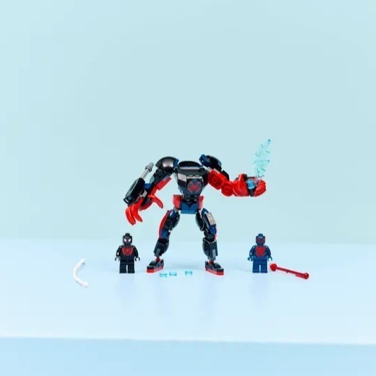 【椅比呀呀|高雄屏東】LEGO 樂高 76337 邁爾斯摩拉斯機甲大戰蜘蛛人2099 Miles Morales-細節圖3