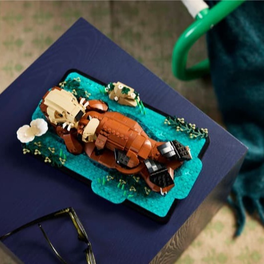 【椅比呀呀|高屏3200】LEGO 樂高 21366 IDEAS 漂浮海獺 Floating Sea Otters-細節圖3