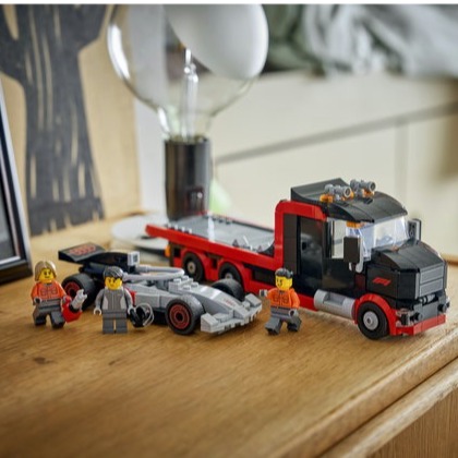 【椅比呀呀|高屏1250】LEGO 樂高 60493 F1展示用卡車與Audi F1賽車 Display Truck-細節圖3