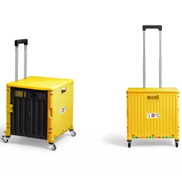 【椅比呀呀|高雄屏東】LEGO 樂高 115221 四輪拉桿車 折疊收納手推車(45L)-細節圖4