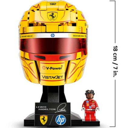 【椅比呀呀|高雄屏東】LEGO 樂高 法拉利F1車隊頭盔 43014 查爾斯勒克萊爾 43022 路易斯漢米爾頓-細節圖9