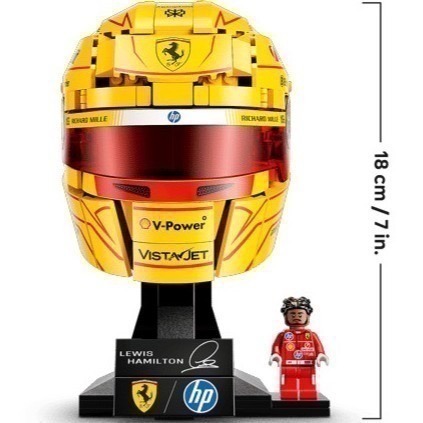 【椅比呀呀|高雄屏東】LEGO 樂高 法拉利F1車隊頭盔 43014 查爾斯勒克萊爾 43022 路易斯漢米爾頓-細節圖9