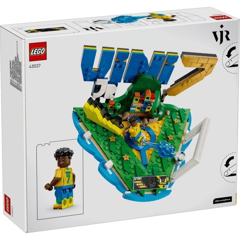 【椅比呀呀】LEGO 樂高 足壇焦點 43011 梅西 43012 C羅 43013 姆巴佩 43027 維尼修斯-細節圖8