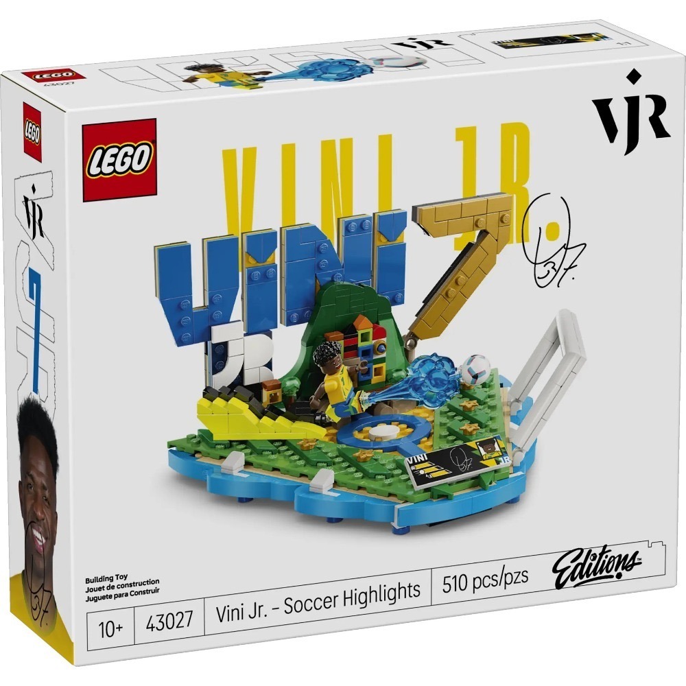 【椅比呀呀】LEGO 樂高 足壇焦點 43011 梅西 43012 C羅 43013 姆巴佩 43027 維尼修斯-規格圖9