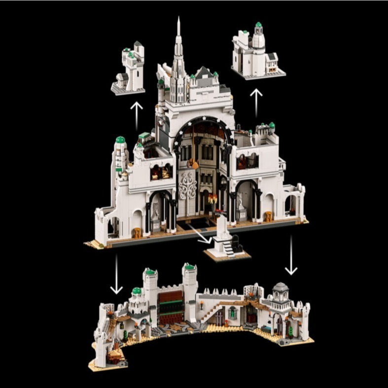 【椅比呀呀|高屏19400】LEGO 樂高 11377 魔戒：米那斯提力斯 Minas Tirith 白城-細節圖9