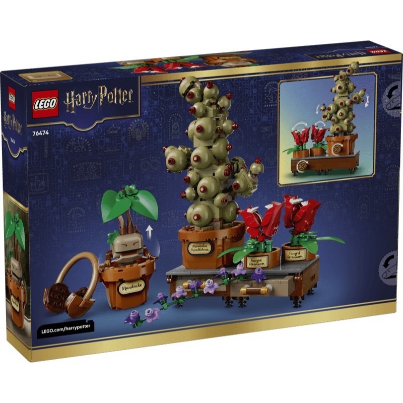 【椅比呀呀|高屏2600】LEGO 樂高 76474 霍格華茲藥草學植物Hogwarts Herbology Plant-細節圖2