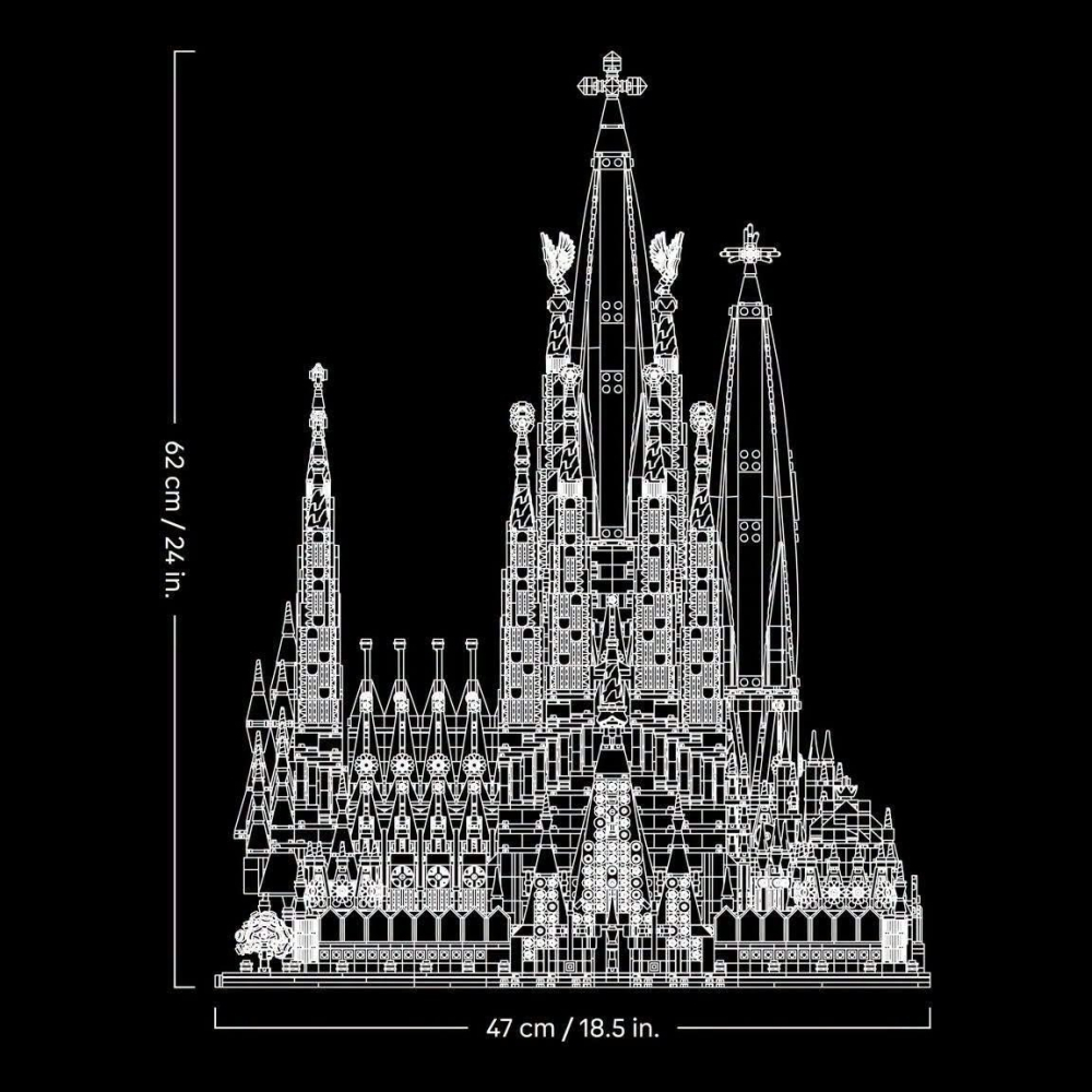 【椅比呀呀|高屏21500】LEGO 樂高 21065 建築系列 聖家堂 Sagrada Família-細節圖10