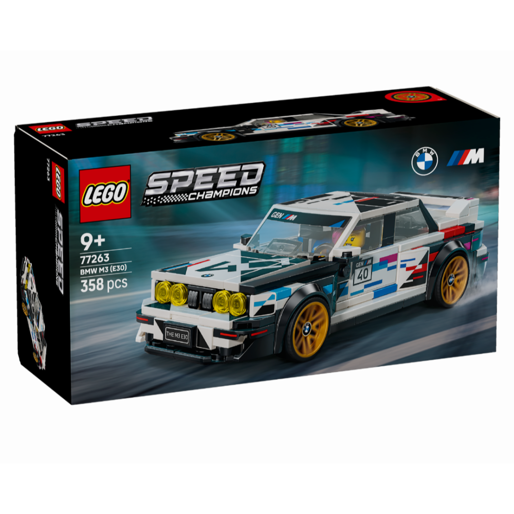 【椅比呀呀|高雄屏東】LEGO 樂高 77263 Speed系列 寶馬 BMW M3 (E30) 40週年紀念款-細節圖5
