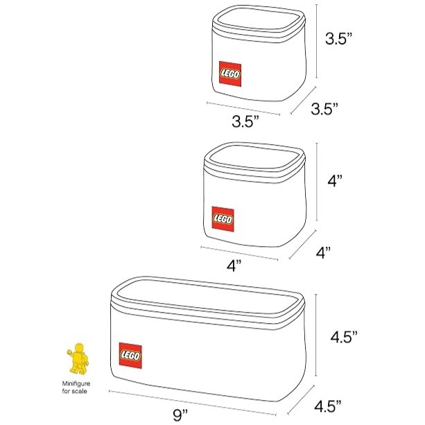 【椅比呀呀|高雄屏東】LEGO 樂高 三件式可摺疊收納組 CAC0099-959-細節圖6