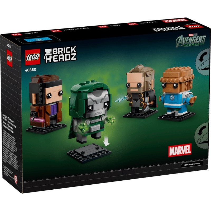 【椅比呀呀|高屏1200】LEGO 樂高 40880《復仇者聯盟：末日崛起》英雄和惡棍 Avengers Marvel-細節圖2