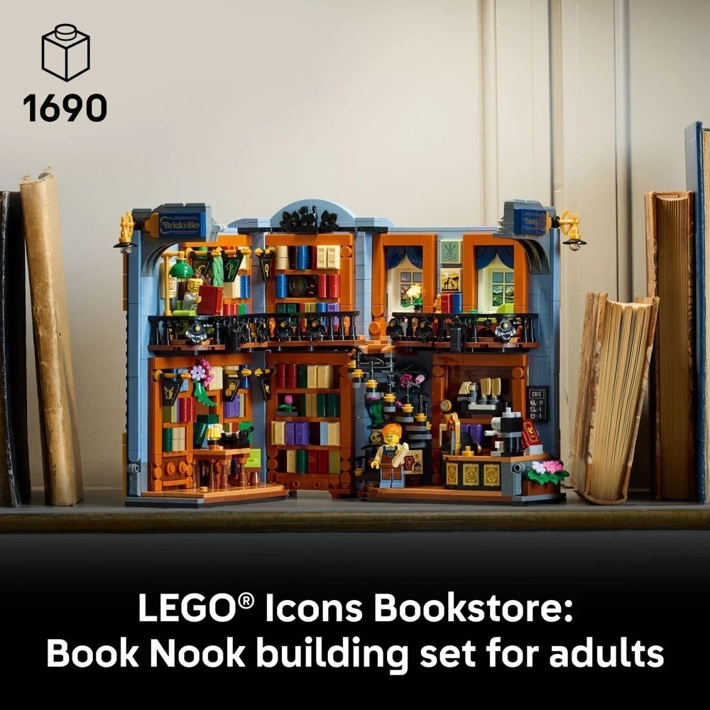 【椅比呀呀|高屏3850】LEGO 樂高 11379 書店：書檔擺飾 Bookshop Booknook-細節圖3