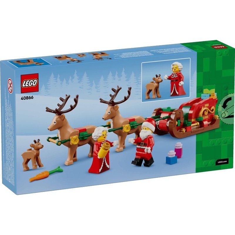 【椅比呀呀|高雄屏東】LEGO 樂高 40866 耶誕老人的佳節雪橇大冒險 Santa＇s Holiday Sleigh-細節圖2