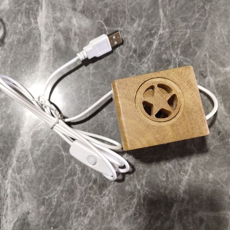 👑台灣現貨✨五角星LED燈座 實木座 水晶球燈座 Usb五角星發光小夜燈 擺件底座 葫蘆托架 燈座 球座 底座-細節圖7