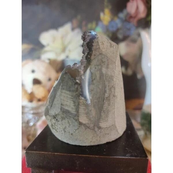 ✡烏拉圭🇺🇾水晶原礦 異象晶鎮 內凹帶球花 黑綠紫漸層色 二次結晶 小顆紫晶鎮 消磁净化 水晶原石擺件259g#34-細節圖3