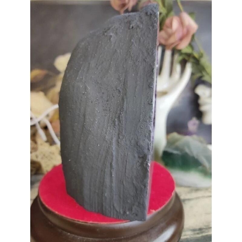 💰天然烏拉圭 ESP小晶洞 帶小方解石 錢袋子 桌上型聚財納氣~開運招正財~招貴人紫水晶洞 1802g#419-細節圖5