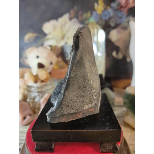 ✡️烏拉圭🇺🇾水晶原礦 異象晶鎮 內凹 帶球花、黃晶、方解石 小顆紫晶鎮 消磁 净化 水晶原石擺件 188g#349-細節圖3